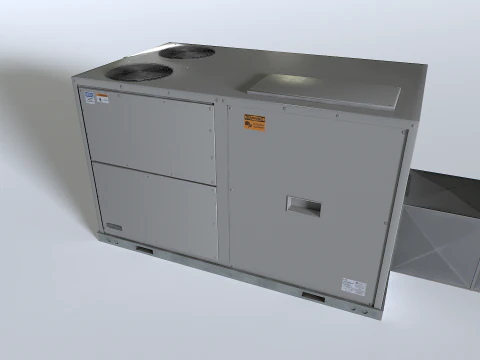 Rooftop AC hvac unit 3D Model
