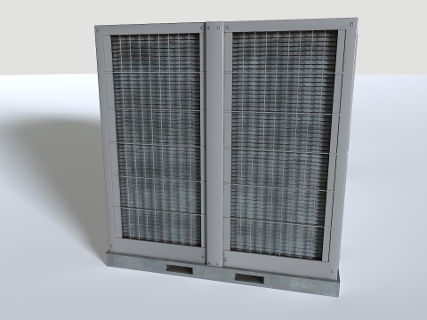 Rooftop AC hvac unit 3D-Modell