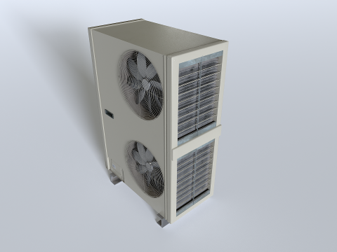 Rooftop AC hvac unit 2 3D 모델