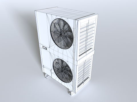 Rooftop AC hvac unit 2 3D 模型