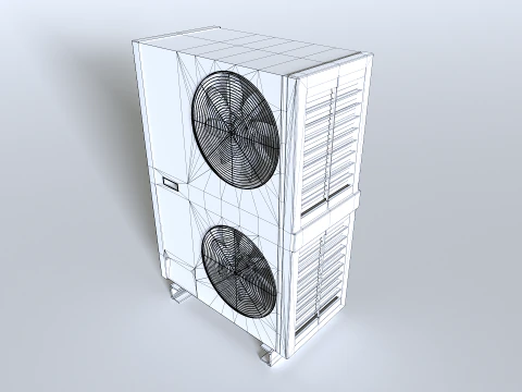 Rooftop AC hvac unit 2 3D Model