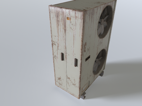Rusty Rooftop AC hvac unit 2 Modèle 3D