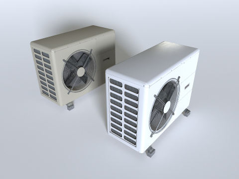Rooftop AC hvac unit 3 3D Model