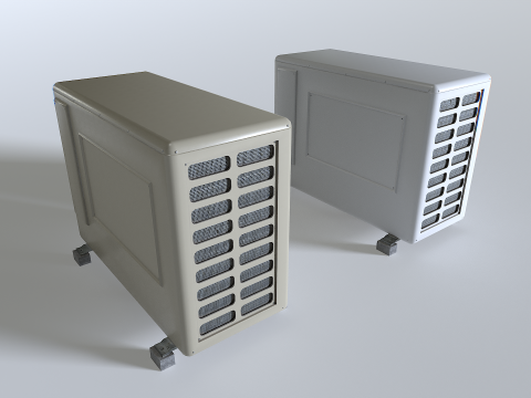 Rooftop AC hvac unit 3 3D 모델