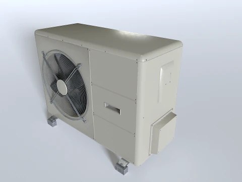 Rooftop AC hvac unit 3 3D Model