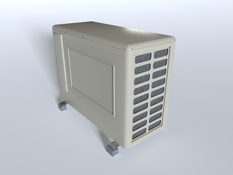Rooftop AC hvac unit 3 3D 모델