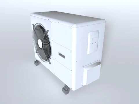 Rooftop AC hvac unit 3 3D Model