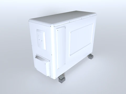 Rooftop AC hvac unit 3 3D Model