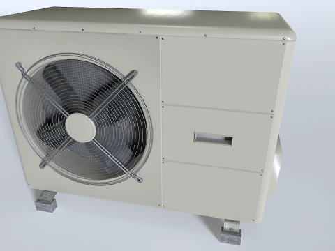 Rooftop AC hvac unit 3 3D Model