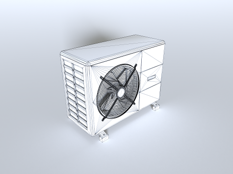 Rooftop AC hvac unit 3 3D 모델