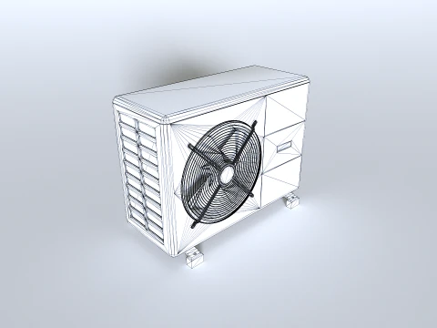 Rooftop AC hvac unit 3 3D Model