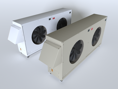 Rusty Rooftop AC hvac unit 4 3D 모델