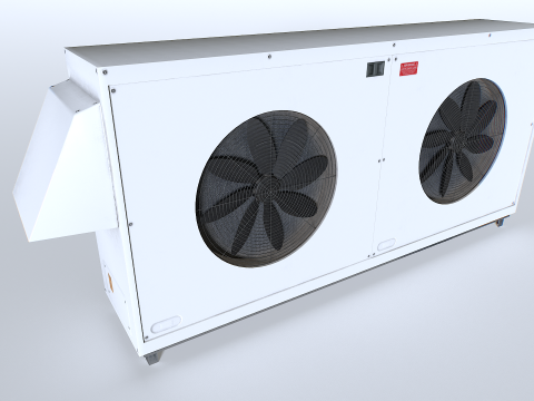 Rusty Rooftop AC hvac unit 4 Model 3D