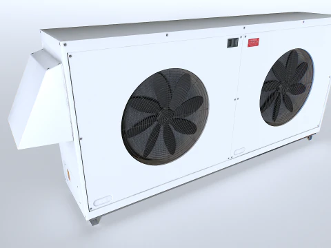 Rusty Rooftop AC hvac unit 4 3D Model