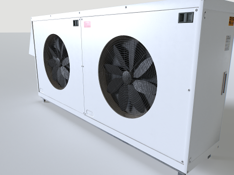 Rusty Rooftop AC hvac unit 4 Model 3D