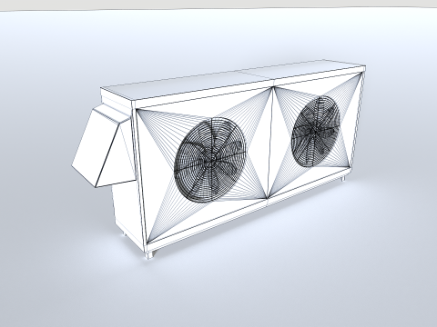 Rusty Rooftop AC hvac unit 4 Model 3D