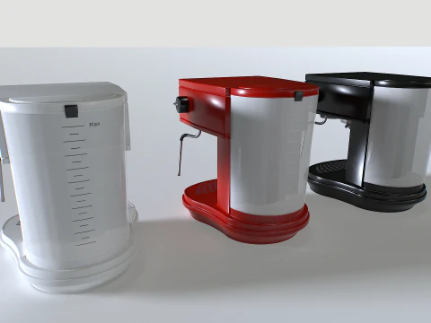 Coffee Machine set 2 3D Model
