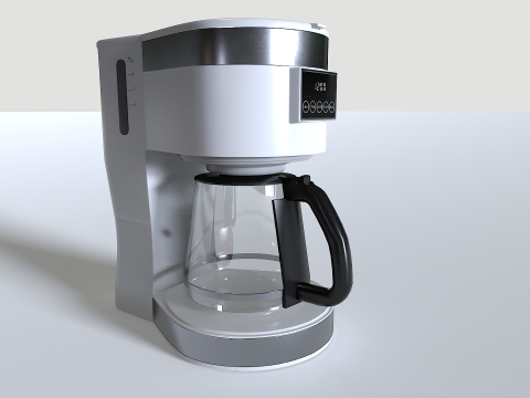 Coffee Machine set 3 3D Model