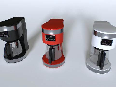 Kaffeemaschinen-Set 3 3D Modell