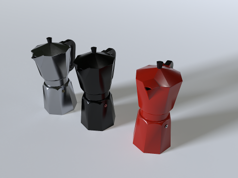 Coffee Kettle Machine 3D Model