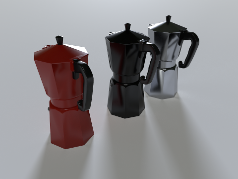 Coffee Kettle Machine 3D Model