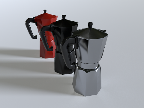Coffee Kettle Machine 3D Model