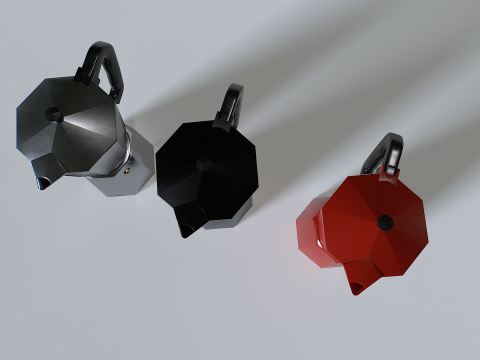 Coffee Kettle Machine 3D Model