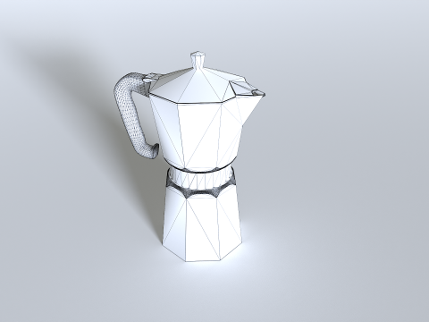 Coffee Kettle Machine 3D Model