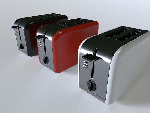 Toaster set 1 3D Model