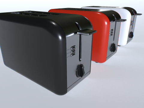 Toaster set 1 3D Model