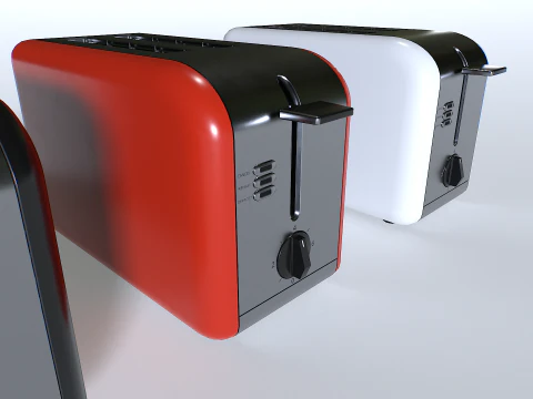 टोस्टर सेट 1 3D मॉडल