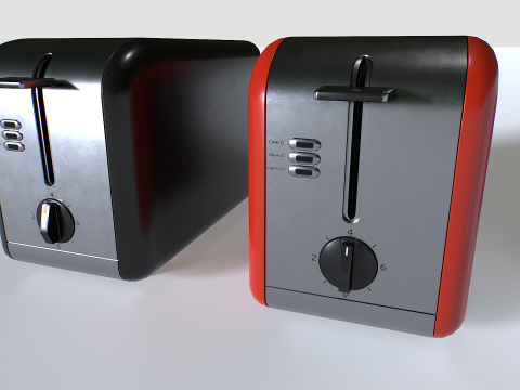 Toaster set 1 3D Model