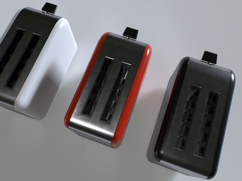 Toaster set 1 3D Model