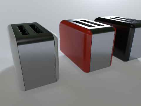 Toaster set 1 3D Model