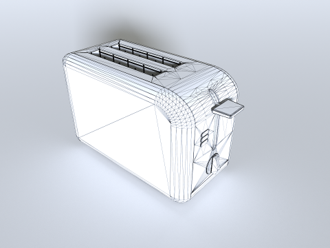 Toaster set 1 3D Model