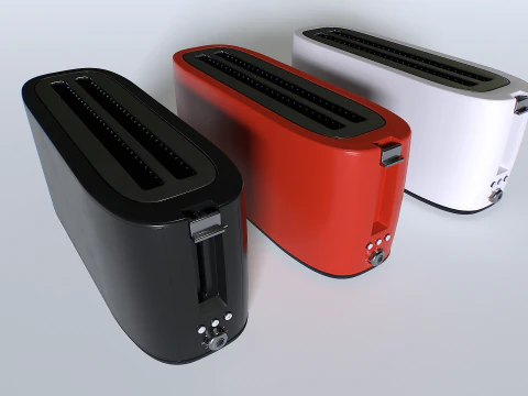 टोस्टर सेट 2 3D मॉडल