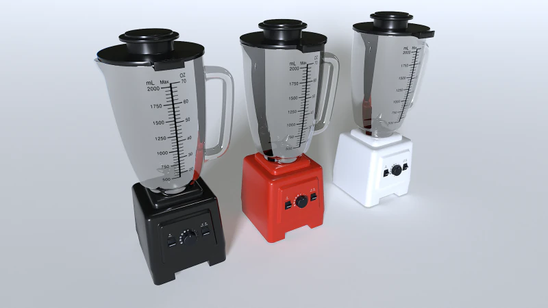 Food Blender pack 2 3D Model .c4d .max .obj .3ds .fbx .stl .blend 