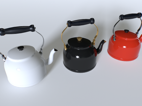Kettle teapot pack 1 3Dモデル
