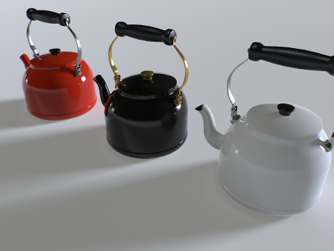 Kettle teapot pack 1 3D Model