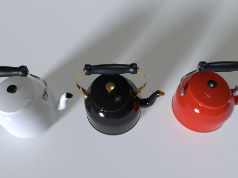 Kettle teapot pack 1 3D Model
