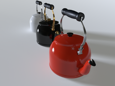 Kettle teapot pack 1 3D Model