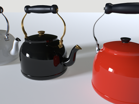 Kettle teapot pack 1 3D Model