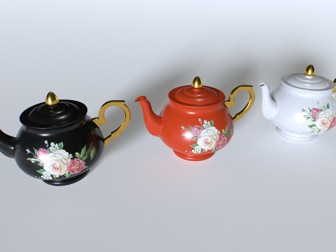 Teapot Pack 2 3D 모델