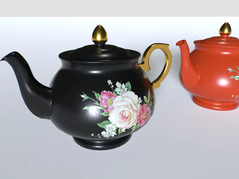 Teapot Pack 2 3D Model