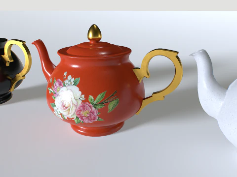 Teapot Pack 2 3D Model