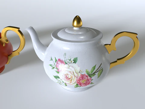 Teapot Pack 2 3D Model
