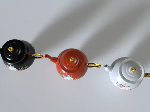 Teapot Pack 2 3D Model