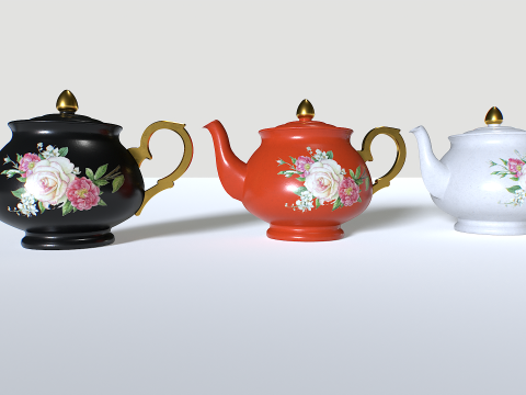 Teapot Pack 2 3D 模型