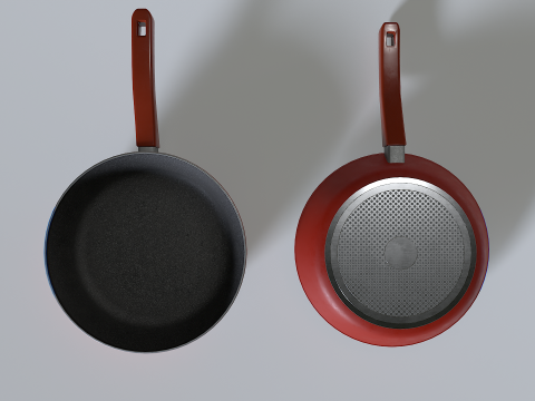 Frying pans set 1 3D 모델