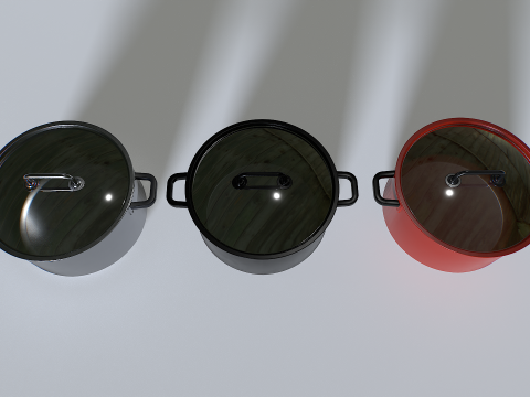 Cooking pot set 1 Modelo 3D